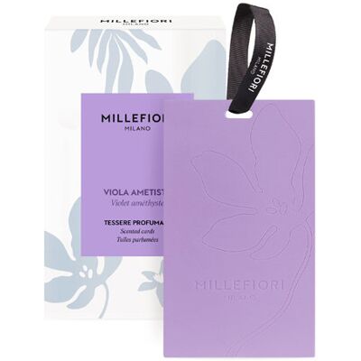 MILLEFIORI Laundry vonná karta Viola Ametista 3 ks MILLEFIORI Laundry vonná karta Viola Ametista 3 ks