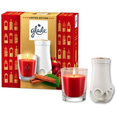 GLADE Gift Pack Candle Apple 112 g + Electric Apple 20 ml GLADE Gift Pack Candle Apple 112 g + Electric Apple 20 ml