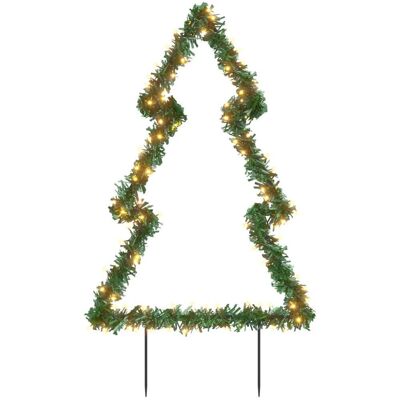 Shumee vánoční světelná dekorace s hroty Stromek 115 LED diod, 90 cm Shumee vánoční světelná dekorace s hroty Stromek 115 LED diod, 90 cm