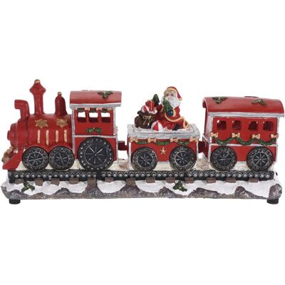 Home Styling Collection Vánoční LED vlak Santa Claus 39 cm Home Styling Collection Vánoční LED vlak Santa Claus 39 cm