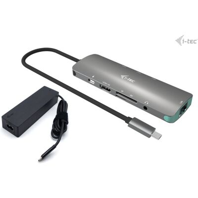 i-tec USB-C Metal Nano Docking Station 4K HDMI LAN s PD 100W + i-tec Universal Charger 100W i-tec USB-C Metal Nano Docking Station 4K HDMI LAN s PD 100W + i-tec Universal Charger 100W