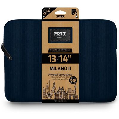 PORT DESIGNS Milano II ECO Sleeve 13/14'', modré PORT DESIGNS Milano II ECO Sleeve 13/14'', modré