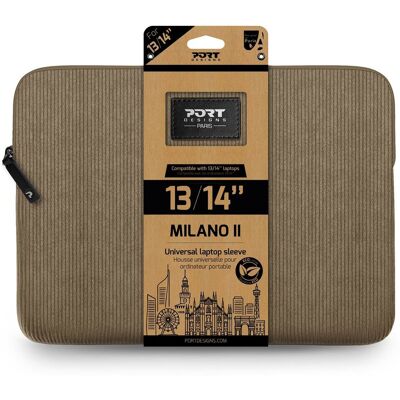 PORT DESIGNS Milano II ECO Sleeve 13/14'', hnědé PORT DESIGNS Milano II ECO Sleeve 13/14'', hnědé