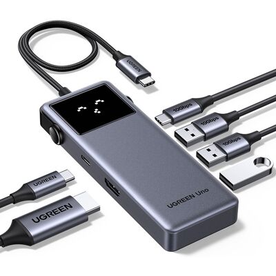UGREEN 6-in-1 USB-C to 1×HDMI/3×USB-A /PD100W UGREEN 6-in-1 USB-C to 1×HDMI/3×USB-A /PD100W