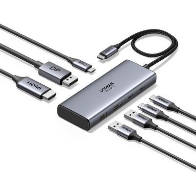 UGREEN 7-in-1 USB-C to 1×HDMI/1×DP/2×USB-C/2×USB-A /PD100W UGREEN 7-in-1 USB-C to 1×HDMI/1×DP/2×USB-C/2×USB-A /PD100W