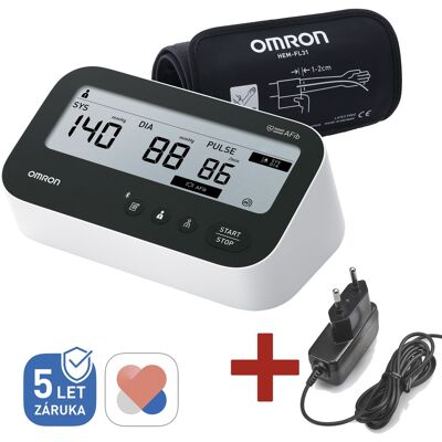 OMRON M4 Connect + Zdroj (Set) + prodloužená záruka na 5 let OMRON M4 Connect + Zdroj (Set) + prodloužená záruka na 5 let