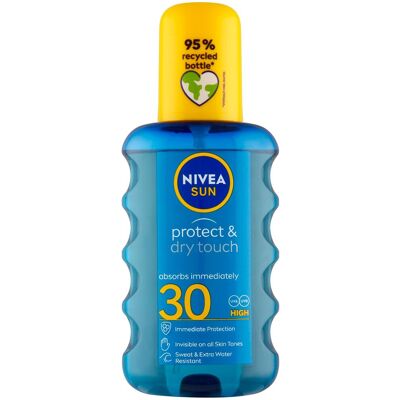 Nivea Sun SPF 30 Průhledný Sprej - Opalovací krém Nivea Sun SPF 30 Průhledný Sprej - Opalovací krém