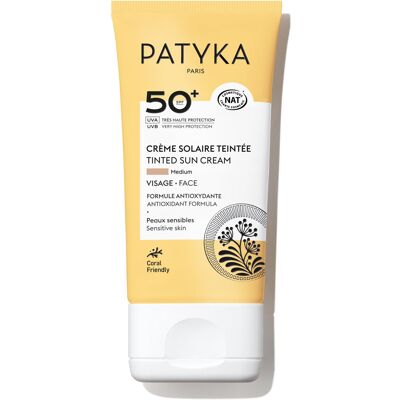 PATYKA Tinted Face Sun Cream Medium SPF 50+ Tónovaný opalovací krém na obličej SPF 50+ medium 40 ml PATYKA Tinted Face Sun Cream Medium SPF 50+ Tónovaný opalovací krém na obličej SPF 50+ medium 40 ml