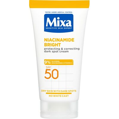Mixa Niacinamide Bright SPF 50 Krém - Korektor tmavých skvrn - 50ml Mixa Niacinamide Bright SPF 50 Krém - Korektor tmavých skvrn - 50ml