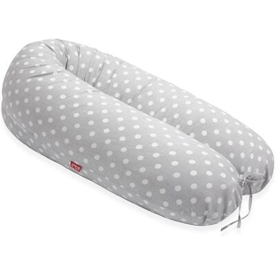 SCAMP Kojící polštář 155 × 30 cm, GreyWhiteDots SCAMP Kojící polštář 155 × 30 cm, GreyWhiteDots