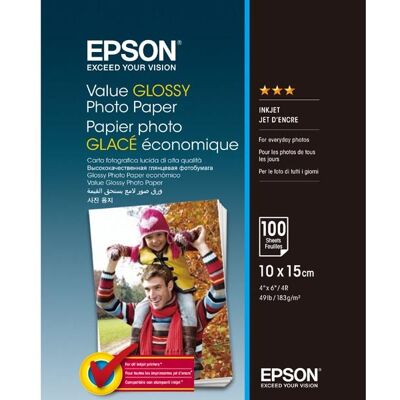 Epson Value Glossy Photo Paper 10x15cm 100 listů Epson Value Glossy Photo Paper 10x15cm 100 listů