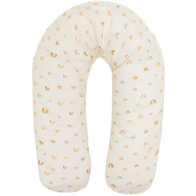 Fillikid Těhotenská polštář Rainbows beige 190 - Těhotenská polštář Fillikid Těhotenská polštář Rainbows beige 190 - Těhotenská polštář