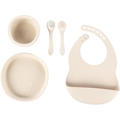 Zopa Dětská jídelní sada Sand Beige Zopa Dětská jídelní sada Sand Beige