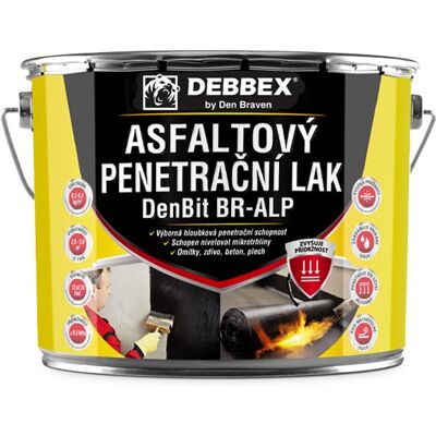 Den Braven Asfaltový penetrační lak BR-ALP- 19 kg DenBit - plech Den Braven Asfaltový penetrační lak BR-ALP- 19 kg DenBit - plech