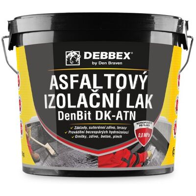 Den Braven Asfaltový izolační lak DK-ATN 4,5 kg DenBit Den Braven Asfaltový izolační lak DK-ATN 4,5 kg DenBit