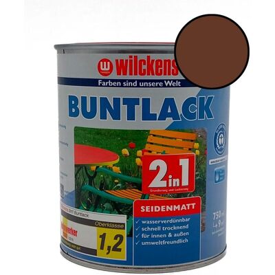 WILCKENS FARBEN - Holzlak 2in1 Buntlak seidenmatt - hnědá WILCKENS FARBEN - Holzlak 2in1 Buntlak seidenmatt - hnědá