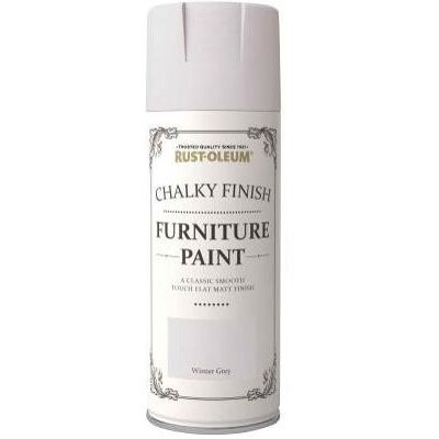 Rust-Oleum Barva na nábytek ve spreji, křídový mat, 400 ml, šedá, RO.14113.HU.0.4 Rust-Oleum Barva na nábytek ve spreji, křídový mat, 400 ml, šedá, RO.14113.HU.0.4