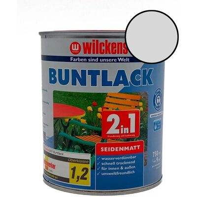 WILCKENS FARBEN - 2in1 Buntlack seidenmatt - Zelená - 0.75 L - Wood paint WILCKENS FARBEN - 2in1 Buntlack seidenmatt - Zelená - 0.75 L - Wood paint