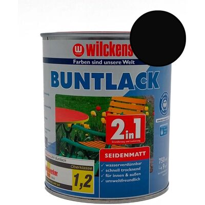 Wilckens Vodouředitelná univerzální akrylátová matná barva 2 v 1 černá, WI.12490500050 Wilckens Vodouředitelná univerzální akrylátová matná barva 2 v 1 černá, WI.12490500050