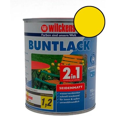 Wilckens Vodouředitelná univerzální akrylátová matná barva 2 v 1 žlutá, WI.12412100050 Wilckens Vodouředitelná univerzální akrylátová matná barva 2 v 1 žlutá, WI.12412100050
