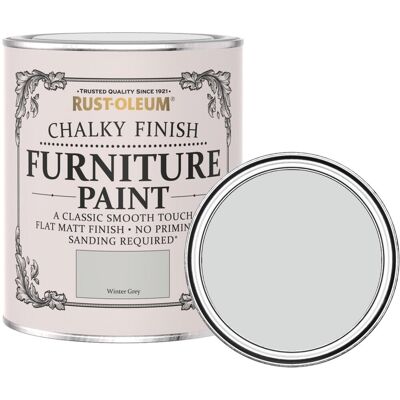 Rust-Oleum Křídová matná barva na nábytek Chalky Finish Furniture Paint, šedá, RO.14013.HU.0.75 Rust-Oleum Křídová matná barva na nábytek Chalky Finish Furniture Paint, šedá, RO.14013.HU.0.75