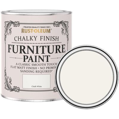 Rust-Oleum Křídová matná barva na nábytek Chalky Finish Furniture Paint, bílá, RO.14000.HU.0.75 Rust-Oleum Křídová matná barva na nábytek Chalky Finish Furniture Paint, bílá, RO.14000.HU.0.75