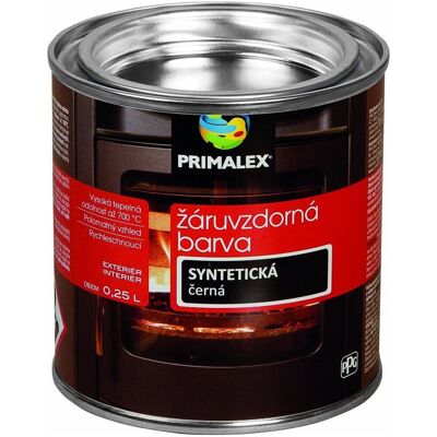 Primalex Kovářská žáruvzdorná barva černá 0,25 l Primalex Kovářská žáruvzdorná barva černá 0,25 l