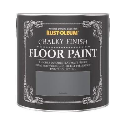 Rust-Oleum Barva na podlahy, Chalky Finish Floor Paint, šedá antracit Rust-Oleum Barva na podlahy, Chalky Finish Floor Paint, šedá antracit