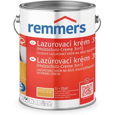 Remmers - RC-365 - Světlé dubové - 5 L - Wood protection cream Remmers - RC-365 - Světlé dubové - 5 L - Wood protection cream