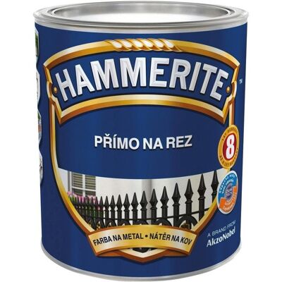 AKZO NOBEL Hammerite Přímo na rez hladký 2,5 l Červený AKZO NOBEL Hammerite Přímo na rez hladký 2,5 l Červený