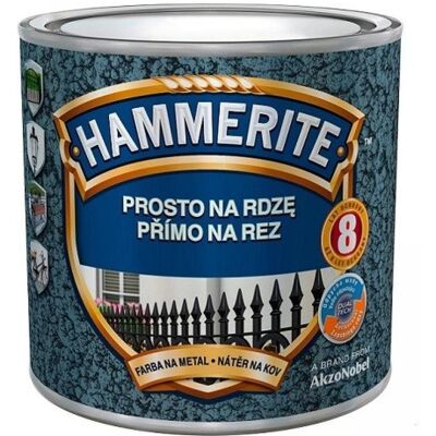 AKZO NOBEL Hammerite Přímo na rez kladívkový 0,25 l Světle modrý AKZO NOBEL Hammerite Přímo na rez kladívkový 0,25 l Světle modrý