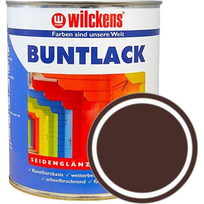 Wilckens Německá syntetická vrchní barva pololesk Buntlack Seidenglaenzend 0,75 l, tmavě hnědá Wilckens Německá syntetická vrchní barva pololesk Buntlack Seidenglaenzend 0,75 l, tmavě hnědá