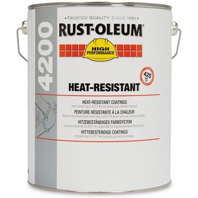 Rust-Oleum Tepelně odolný vrchní nátěr 4215 Heat Resistant Topcoat 5 l, šedá Rust-Oleum Tepelně odolný vrchní nátěr 4215 Heat Resistant Topcoat 5 l, šedá
