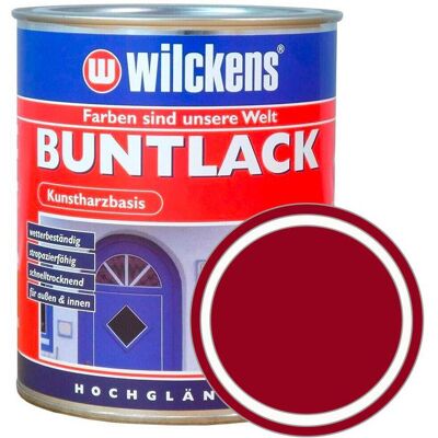 Wilckens Syntetická vrchní barva vysoký lesk Buntlack Hochglaezend, 0,75 l, tmavě červená Wilckens Syntetická vrchní barva vysoký lesk Buntlack Hochglaezend, 0,75 l, tmavě červená