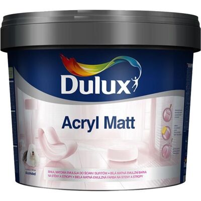 Akzo Nobel Dulux - Acryl matt 5 l, bílý mat Akzo Nobel Dulux - Acryl matt 5 l, bílý mat