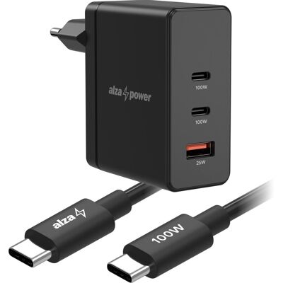 AlzaPower Ultimate SET X620 (100W + USB-C/C 100W Cable) černá AlzaPower Ultimate SET X620 (100W + USB-C/C 100W Cable) černá