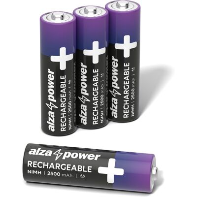 AlzaPower Rechargeable HR6 (AA) 2500 mAh 4ks AlzaPower Rechargeable HR6 (AA) 2500 mAh 4ks