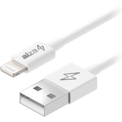 AlzaPower Core USB-A to Lightning MFi (C189) 1m bílý AlzaPower Core USB-A to Lightning MFi (C189) 1m bílý