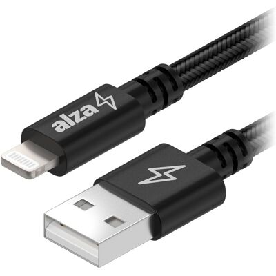 AlzaPower AluCore USB-A to Lightning MFi (C189) 2m černý AlzaPower AluCore USB-A to Lightning MFi (C189) 2m černý