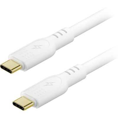 AlzaPower SilkCore USB-C to USB-C 3.2 Gen 2 240W 1m bílý AlzaPower SilkCore USB-C to USB-C 3.2 Gen 2 240W 1m bílý