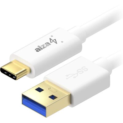 AlzaPower Core USB-A to USB-C 3.2 Gen 1 5Gbp 2m bílý AlzaPower Core USB-A to USB-C 3.2 Gen 1 5Gbp 2m bílý