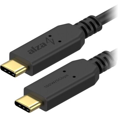 AlzaPower Core USB-C to USB-C 3.2 Gen 1 100W 0.5m černý AlzaPower Core USB-C to USB-C 3.2 Gen 1 100W 0.5m černý
