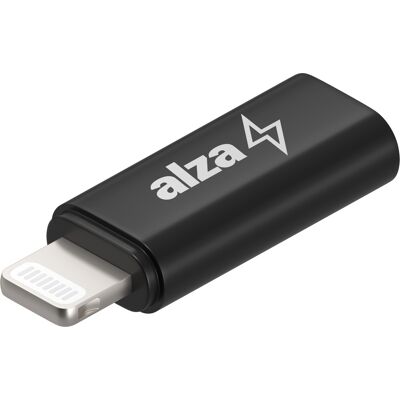 AlzaPower USB-C (F) to Lightning MFi (M) - černá AlzaPower USB-C (F) to Lightning MFi (M) - černá
