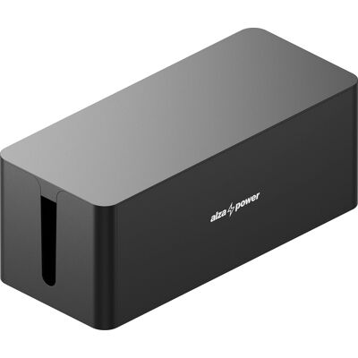 AlzaPower Cable Box Foldable Medium černý AlzaPower Cable Box Foldable Medium černý