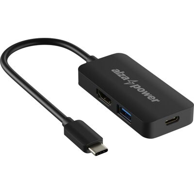 AlzaPower USB-C Dock Station 3v1 černý AlzaPower USB-C Dock Station 3v1 černý