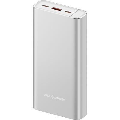 AlzaPower Metal Gen2 20000mAh Power Delivery (22,5W) stříbrná AlzaPower Metal Gen2 20000mAh Power Delivery (22,5W) stříbrná