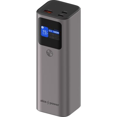 AlzaPower Vision 27600mAh Power Delivery (140W) stříbrná AlzaPower Vision 27600mAh Power Delivery (140W) stříbrná