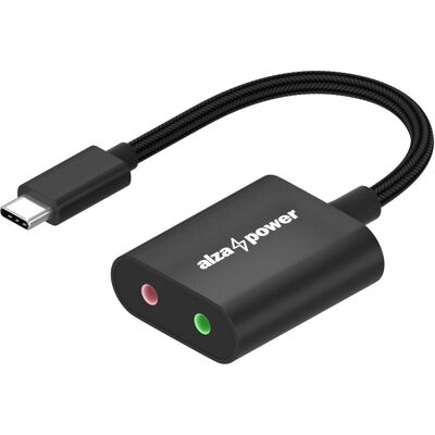 AlzaPower External Sound Card X250 matná černá AlzaPower External Sound Card X250 matná černá