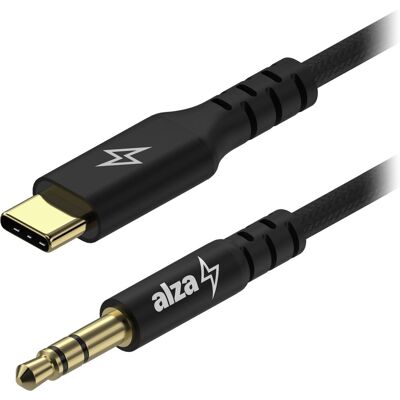 AlzaPower AluCore USB-C to 3.5mm Jack (M) 1m černý AlzaPower AluCore USB-C to 3.5mm Jack (M) 1m černý