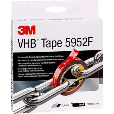 VHB™ Oboustranná lepicí páska 5952F černá 3m VHB™ Oboustranná lepicí páska 5952F černá 3m